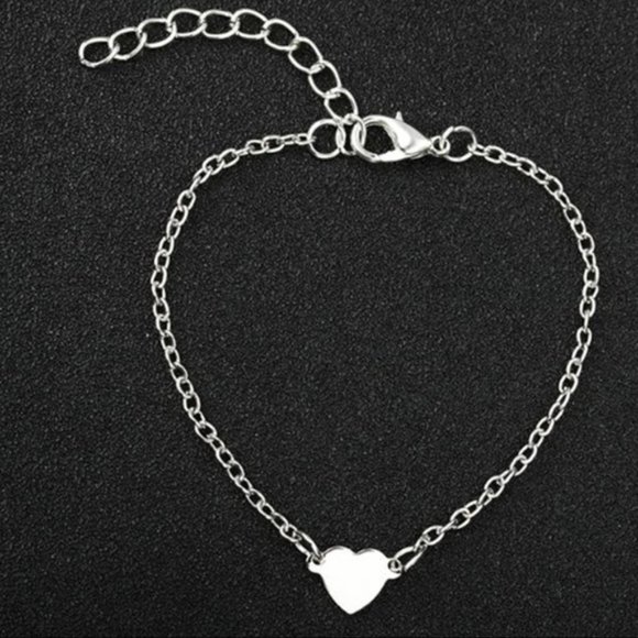 Unbranded Jewelry - Silver Heart Bracelet Silver Heart Bracelet Heart Bracelet Bracelet Bracelet